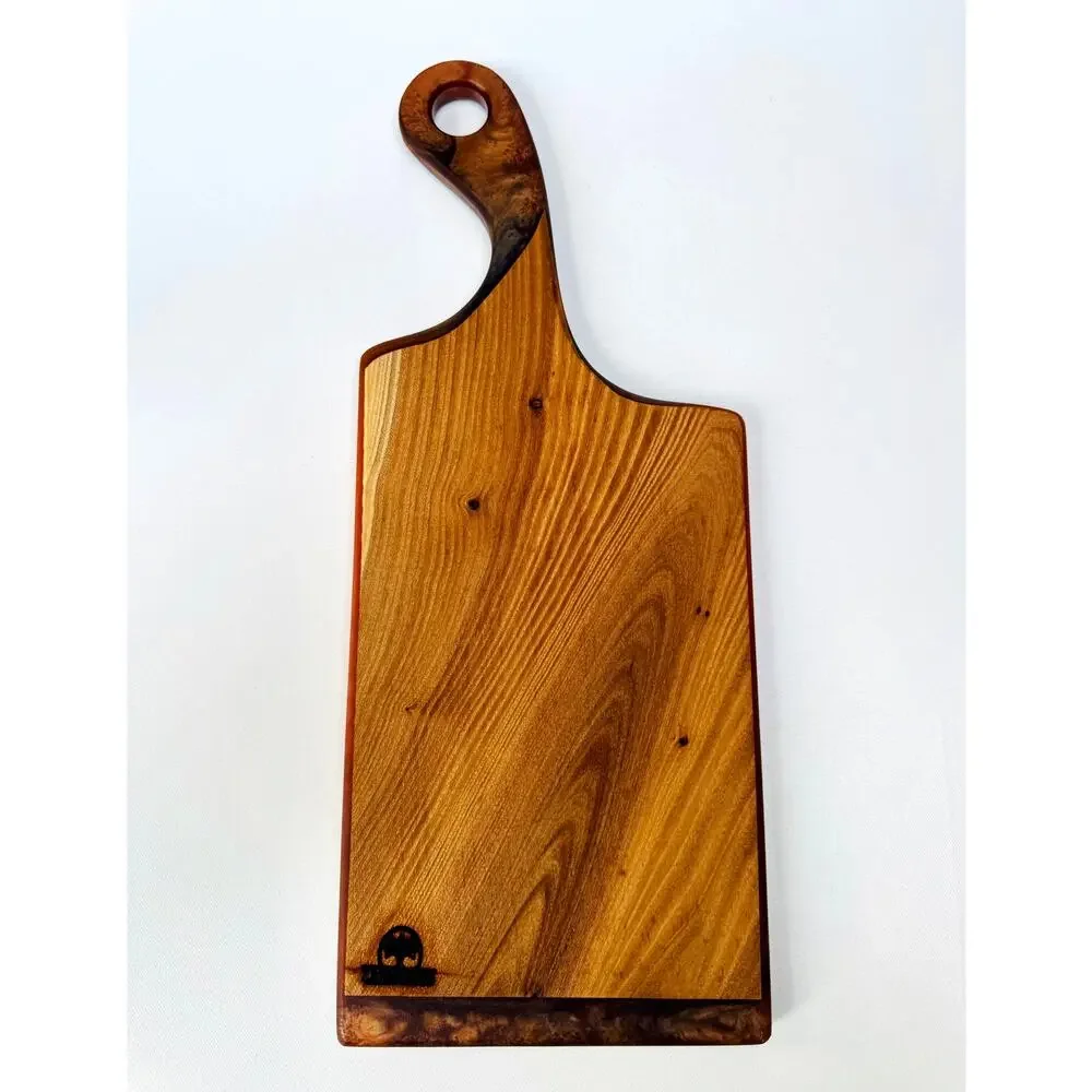 Z Branches Handmade Wood and Blue Resin Charcuterie Board